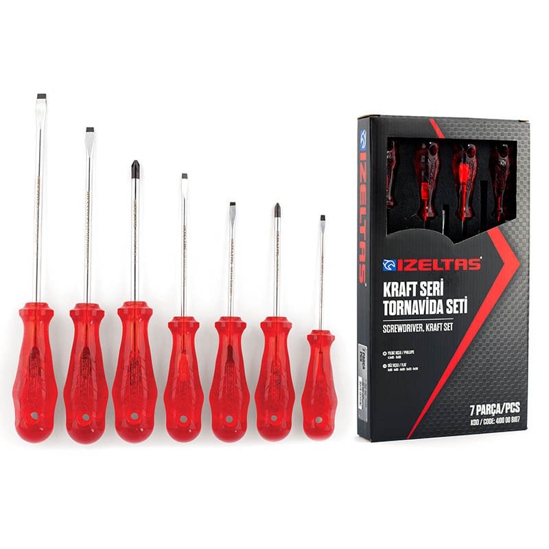 İZELTAŞ 7 Parça Tornavida Seti Kraft İzole 4100 00 8107