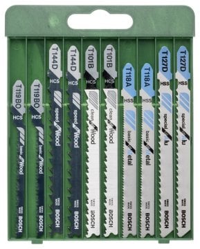 BOSCH - 10 Parça Dekupaj Testere Seti Karışık 2 609 256 746