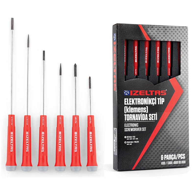 たけし出品10本セット İZELTAŞ 6 Parça Klemens Tornavida Takımı 4500 00 8106