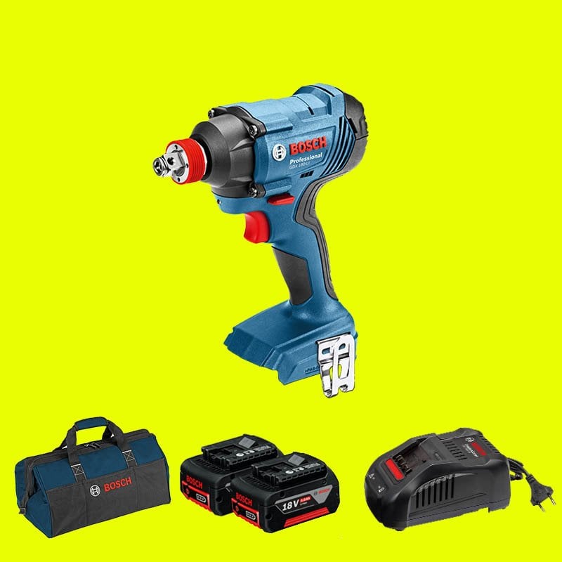 BOSCH GDX 180-LI Profesyonel 18 Volt 5 Ah Çift Akülü Darbeli Somun Sıkma (Bez Çanta)