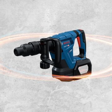 BOSCH GSH 18 V-5 Profesyonel SDS-Max BITURBO 18 Volt Akülü Kırıcı (Plastik Çanta İçerisinde) (Solo Makina) (BITURBO Motor Tam Kapasitesine 5,5 Ah.- 8,0 Ah - 12,0 Ah. ProCORE Aküler ile Ulaşabilmektedir.)