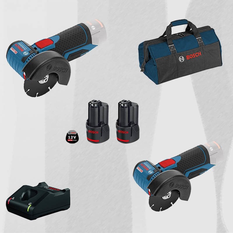 ProMix BOSCH GWS 12V-76 LI Profesyonel Akülü Avuç Taşlama (Kömürsüz) + BOSCH GWS 12V-76 LI Profesyonel Akülü Avuç Taşlama (Kömürsüz)