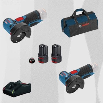 ProMix BOSCH GWS 12V-76 LI Profesyonel Akülü Avuç Taşlama (Kömürsüz) + BOSCH GWS 12V-76 LI Profesyonel Akülü Avuç Taşlama (Kömürsüz)