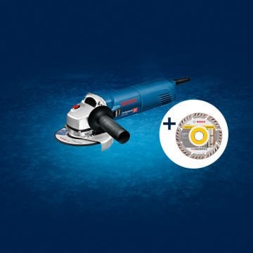 BOSCH GWS 1400 125 mm. 1400 W Profesyonel Avuç Taşlama (Karton Kutu İçerisinde) 0 615 990 N1V (Elmas Kesme Diski Hediyeli)