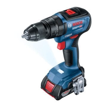 BOSCH GSB 18 V-50 Profesyonel 18 Volt 2 Ah Çift Akülü Darbeli Delme Vidalama (Kömürsüz Motor) (Plastik Çanta İçerisinde) 0 601 9H5 100