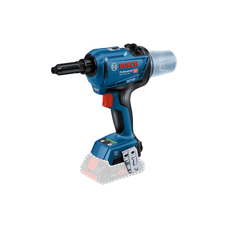 BOSCH GRG 18 V-16 C Profesyonel 18 Volt Perçin Tabancası (Kömürsüz Motor) (Karton Kutu İçerisinde) (Solo Makina) - (Teslimat Kapsamında Akü ve Şarj Cihazı Yoktur)