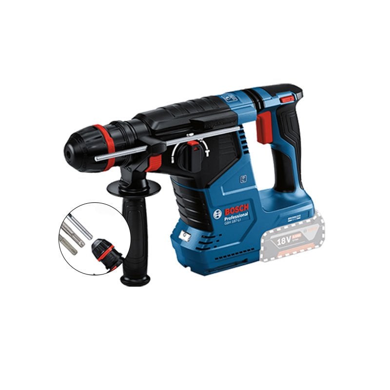 BOSCH GBH 187-LI ONE Chuck Mandren (Kömürsüz Motor -  2,4 Joule) Profesyonel 18 Volt Akülü Kırıcı Delici (Karton Kutu İçerisinde) (Solo Makina) - (Teslimat Kapsamında Akü ve Şarj Cihazı Yoktur)