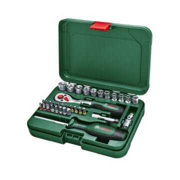 BOSCH (Ev & Bahçe Kullanımı) El Aleti Seti 34 Parça (Lokma- Vidalama uçları) (1 600 A02 BY1)