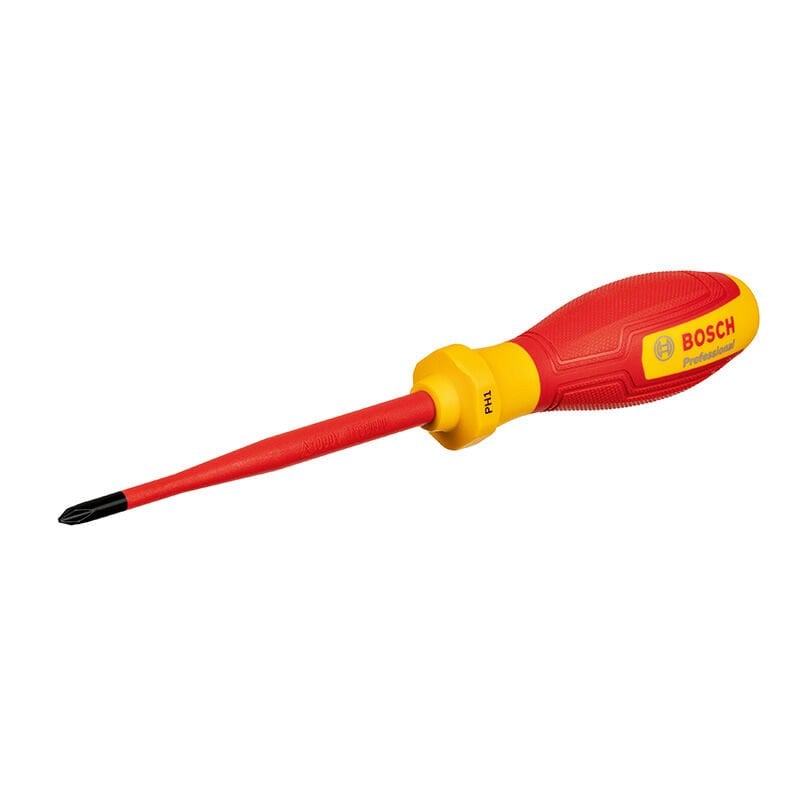 BOSCH Profesyonel VDE 1000 VOLT Yıldız Tornavida PH1 x 100 mm. (1 600 A02 NB8)