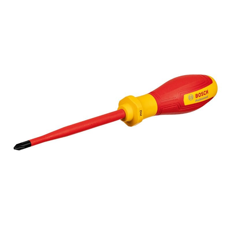 BOSCH Profesyonel VDE 1000 VOLT Yıldız Tornavida PH2 x 125 mm. (1 600 A02 NB9)