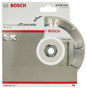 BOSCH 125 mm. Profesyonel Beton Elmas Bıçak (10'lu Paket İçerisinden 1 Adet) 2 608 603 240 (2 608 602 197)