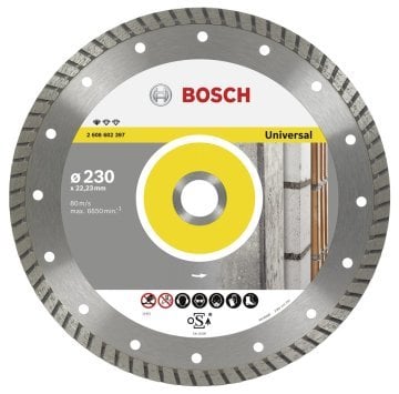BOSCH 230 mm. Pro. Turbo Elmas Bıçak (10'lu Paket İçerisinden 1 Adet) 2 608 603 251 (2 608 602 397)