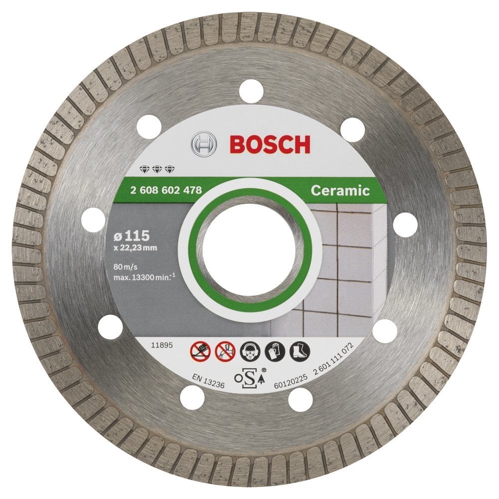BOSCH 115 mm. Seramik Extra Turbo Elmas Bıçak 2 608 602 478