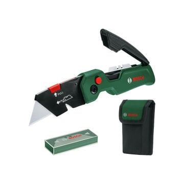 BOSCH (Ev & Bahçe Kullanımı) Katlanabilir Maket Bıçağı Premium (1 600 A02 W7M)
