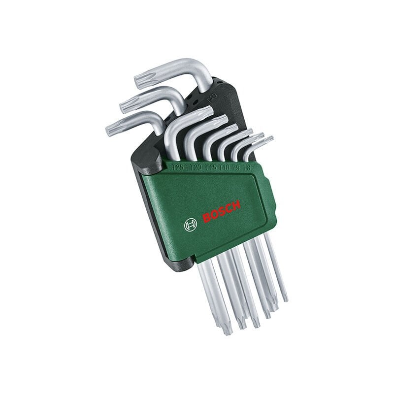 BOSCH (Ev & Bahçe Kullanımı) Allen Anahtar Takımı Torx 9 Parça (1 600 A02 Z9C)