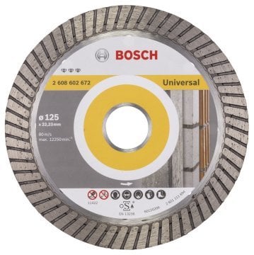 BOSCH 125 mm. Best Unıversal Turbo Elmas Bıçak 2 608 602 672