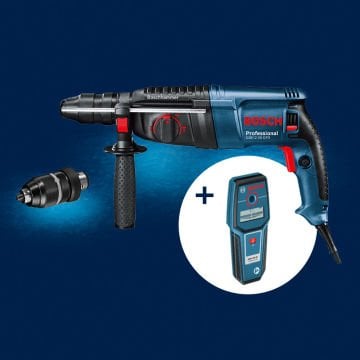 BOSCH GBH 2-26 DFR 800 W Profesyonel Çift Mandrenli Kırıcı-Delici + BOSCH GMS 100 Profesyonel Duvar Tarama Cihazı (Plastik Çanta İçerisinde) 0 615 990 M51