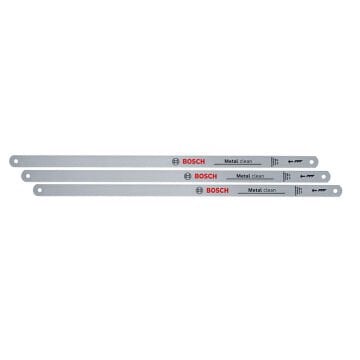 BOSCH (Ev & Bahçe Kullanımı) Universal Demir Testeresi Yedek Bıçak 300 mm. 3 Parça (TPI 24) (1 600 A03 2UM)