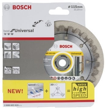 BOSCH 115 mm. Best For Unıversal Elmas Bıçak 2 608 603 629