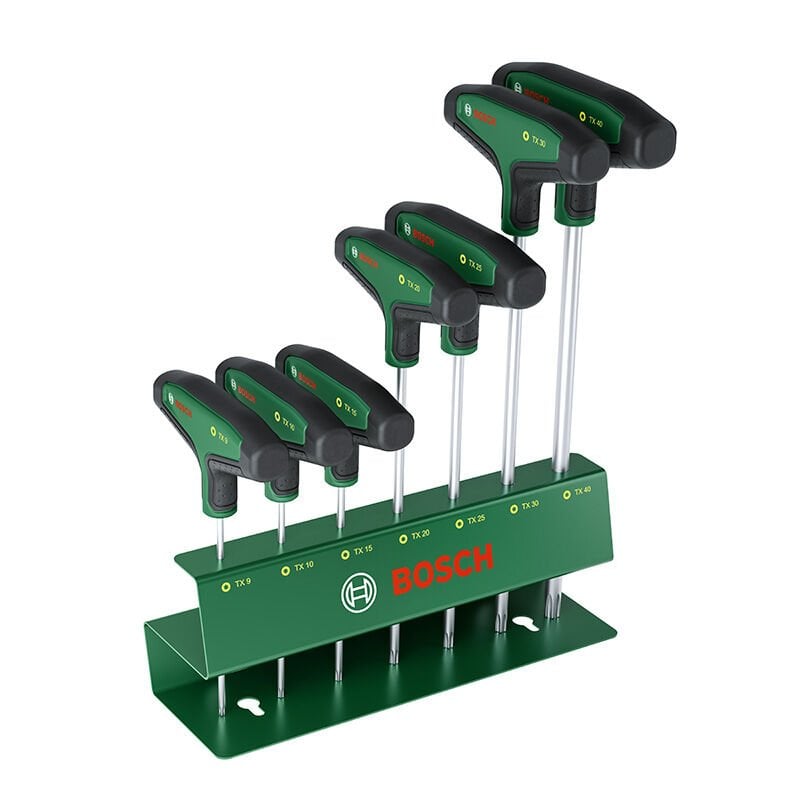 BOSCH (Ev & Bahçe Kullanımı) T Saplı TORX Allen Anahtar Takımı (1 600 A03 9J2)