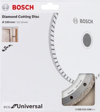 BOSCH 180 mm. Turbo Eco For Unıversal Elmas Kesici (10'lu Paket İçerisinden 1 Adet) 2 608 615 047 (2 608 615 038)