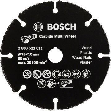 BOSCH 76 mm. Multi Ahşap Kesici 2 608 623 011 - takımçantam.com'da!