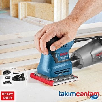 BOSCH GSS 140-1 A 180 W Profesyonel Titreşimli Zımpara (Karton Kutu İçerisinde) 0 601 2A2 100