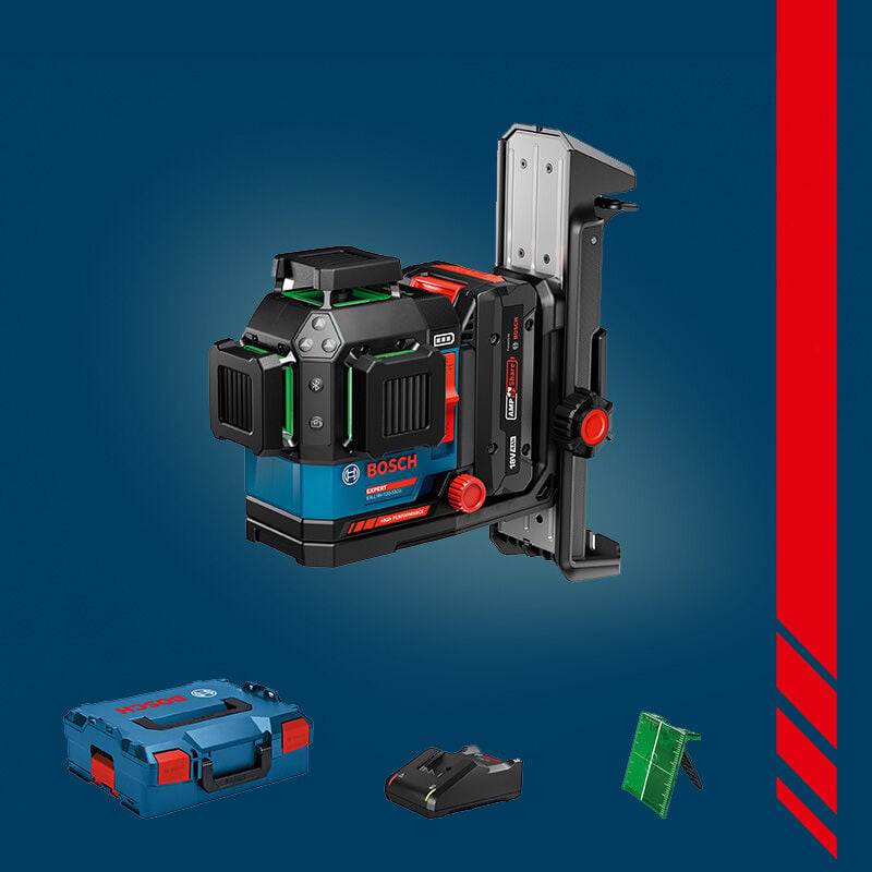 BOSCH EXPERT EXLL18V-120-33CG 18 Volt 3 x 360° Akülü Çizgi Lazeri (1 x 4.0 Ah EXPERT Akülü) (L-BOXX 136 Çanta İçerisinde) 0 601 065 B00