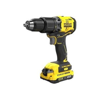 STANLEY 18V 2,0 Ah V20 Çift Akülü Kömürsüz Darbeli Matkap Vidalam SBD715D2K