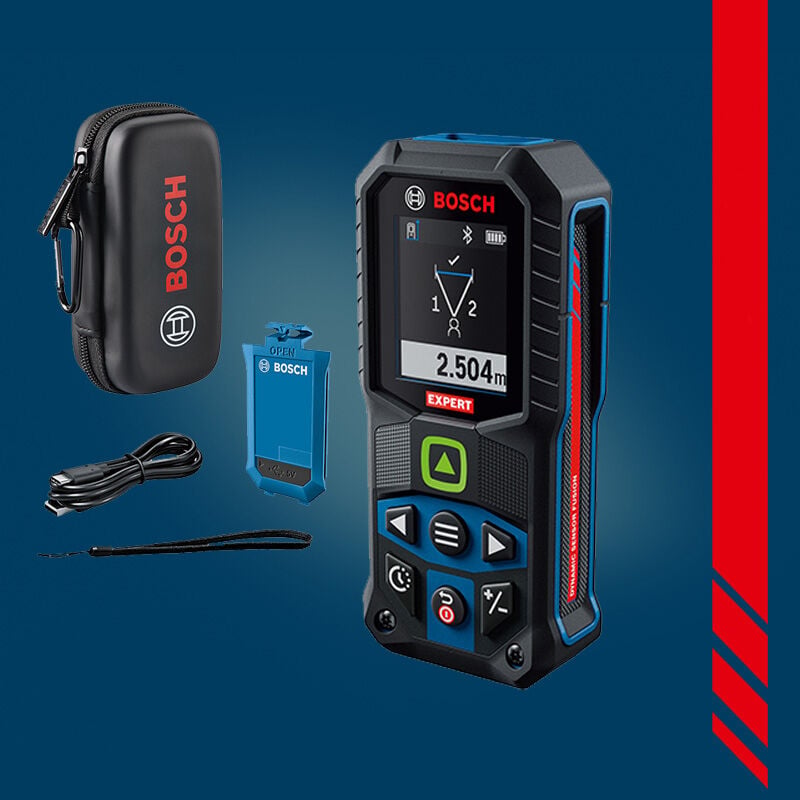 BOSCH EXPERT EXLM100-39CG 100 m Lazerli Uzaklık Ölçer (Li-Ion Batarya) (Kanvas Çanta İçerisinde) 0 601 075 900