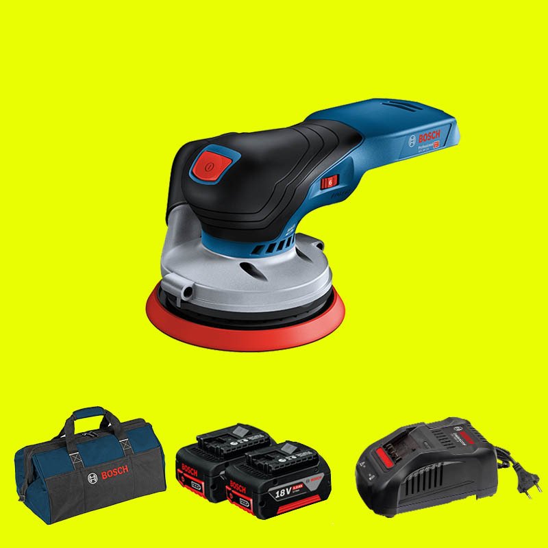 BOSCH GEX 18 V-125 Profesyonel 18 Volt 5 Ah Çift Akülü Eksantrik