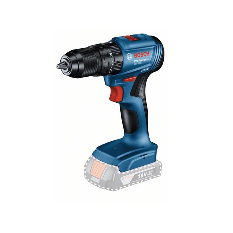 BOSCH GSB 185-LI Profesyonel 18 Volt Akülü Darbeli Delme Vidalama (Kömürsüz Motor) (Plastik Çanta İçerisinde) (Solo Makina) (Teslimat Kapsamında Akü ve Şarj Cihazı Yoktur)