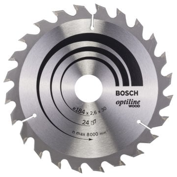 BOSCH Optılıne 184*30 mm. 24 Diş-Ahşap 2 608 640 610