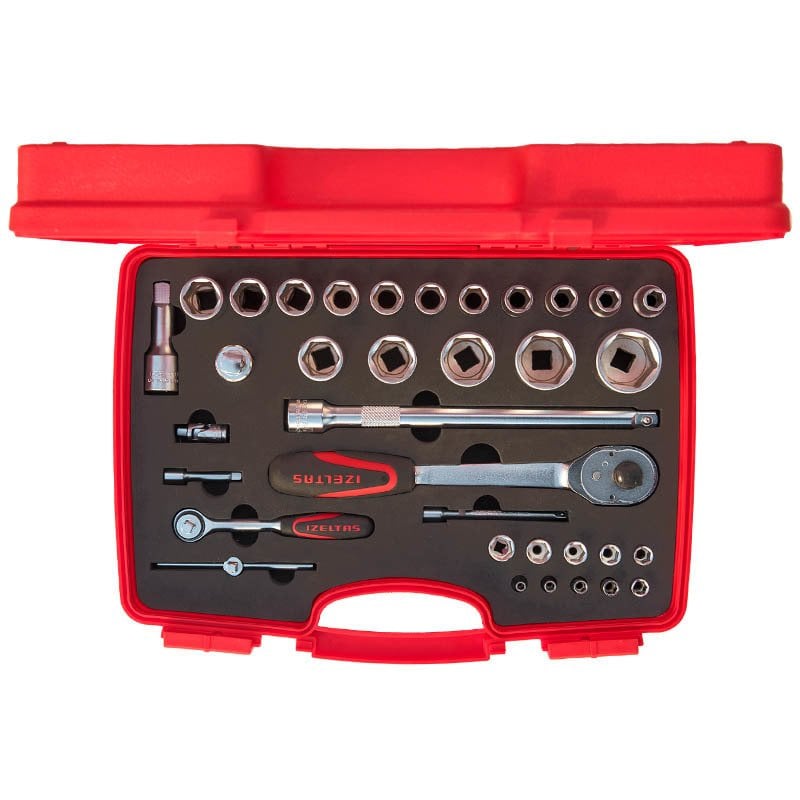 İZELTAŞ 35 Parça 1/4'' - 1/2'' Lokma Anahtar Takımı 1113 00 1038