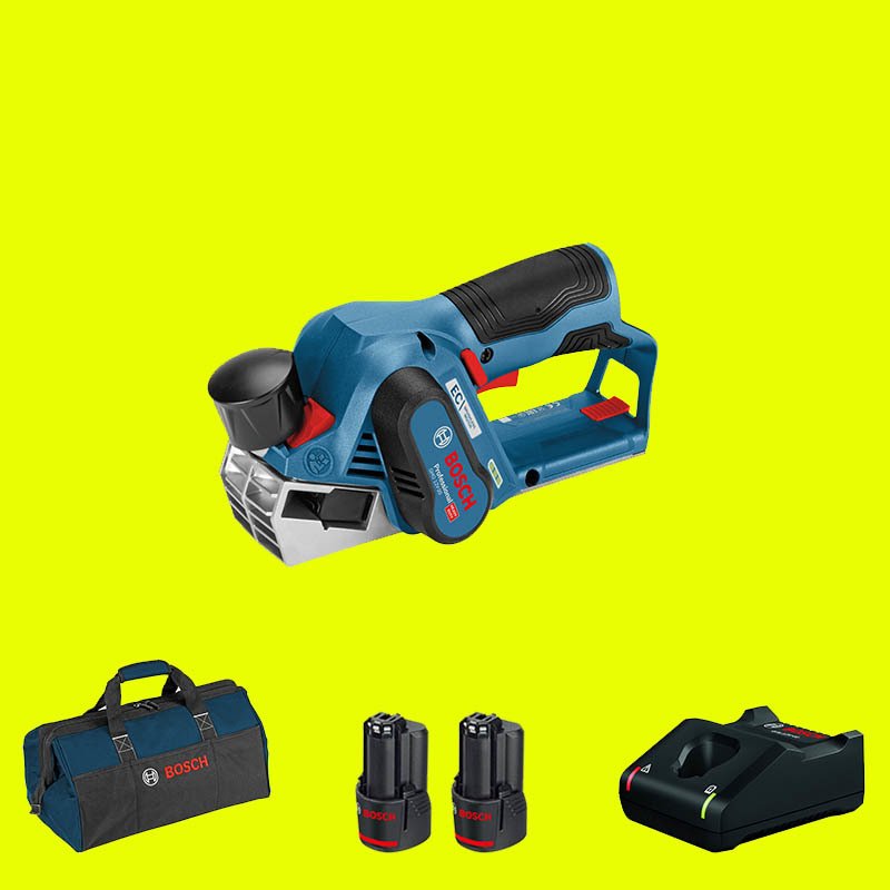 BOSCH GHO 12V-20 Profesyonel 12 Volt 3 Ah Çift Akülü Planya