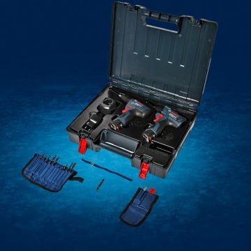 BOSCH GSR 120-LI Profesyonel 12 Volt Akülü Delme Vidalama + BOSCH GDR 120-LI Profesyonel 12 Volt Akülü Somun Sıkma  2x2,0 Ah. Çift Akülü Set (Plastik Çanta İçerisinde) 0 601 9G8 023