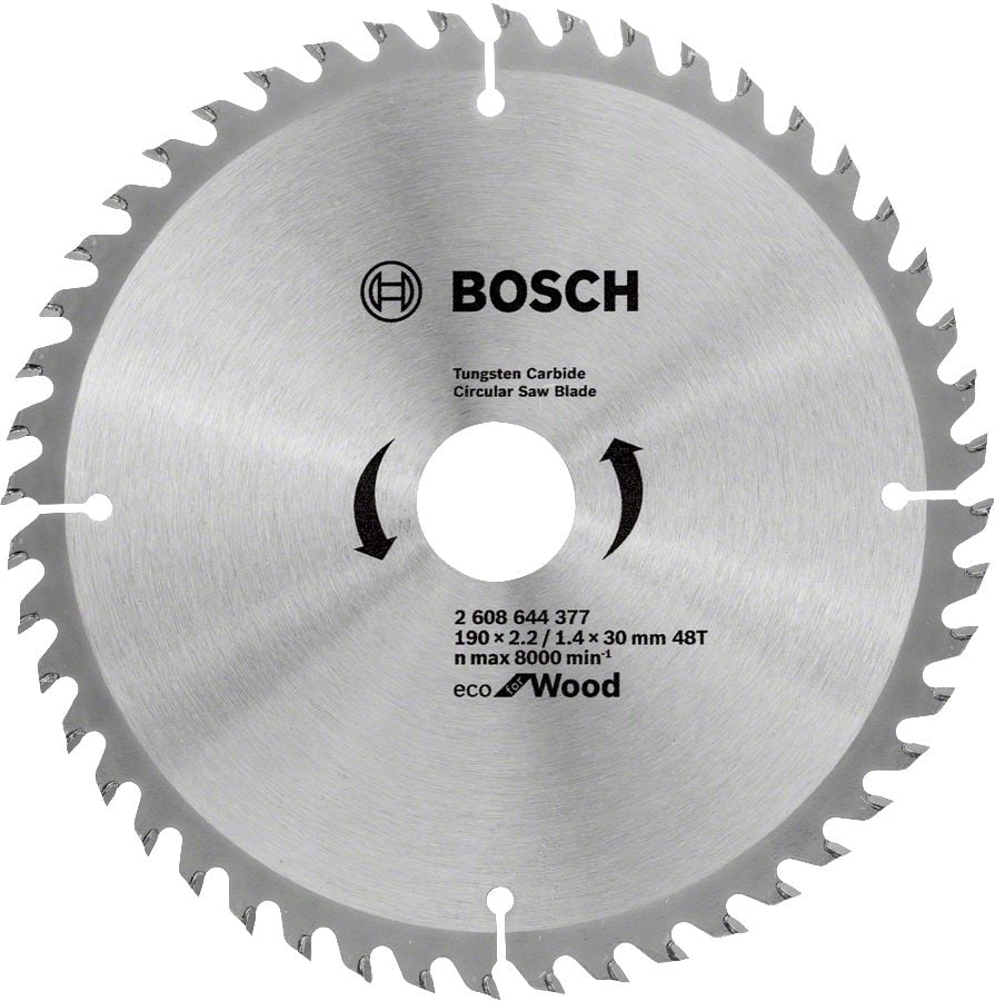 BOSCH ECOW Daire Test. Bıç. 190*30 mm 48 D E 2 608 644 377