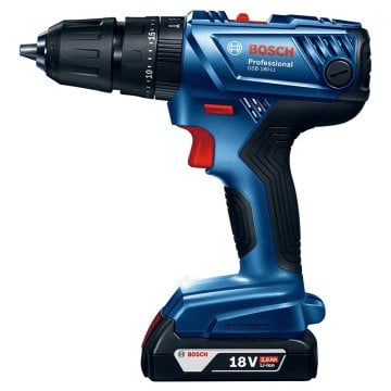 BOSCH GSB 180-LI 18 Volt 2 Ah Çift Akülü Darbeli Delme Vidalama (Plastik Çanta İçerisinde) 0 601 9F8 307