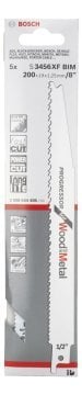 BOSCH Tilki Kuyruğu S 3456 XF 200 mm. (5'li Paket İçerisinden 1 Adet) 2 608 654 406
