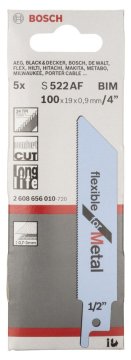 BOSCH Tilki Kuyruğu S 522 AF 100 mm. (5'li Paket İçerisinden 1 Adet) 2 608 656 010