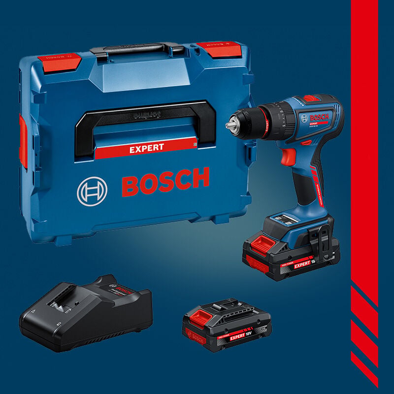 BOSCH EXPERT EXSB18V-90 18 Volt 2 x 4.0 Ah EXPERT Akülü Darbeli Delme Vidalama (KömürsüzMotor) (L-BOXX 136 Çanta İçerisinde) 0 601 9R3 101