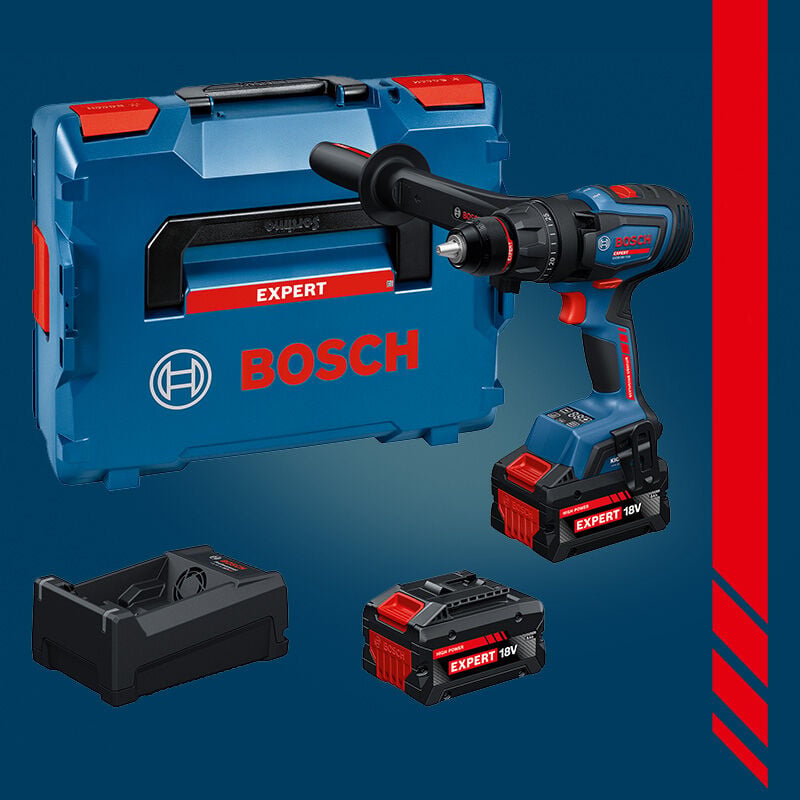 BOSCH EXPERT EXSB18V-150 18 Volt 2 x 8.0 Ah EXPERT Akülü Darbeli Delme Vidalama (BITURBO KömürsüzMotor) (L-BOXX 136 Çanta İçerisinde) 0 601 9R3 201