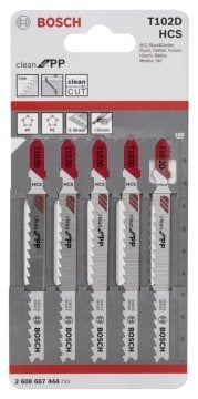 BOSCH Dekupaj Bıçağı T 102 D (5'li Paket İçerisinden 1 Adet) 2 608 667 444