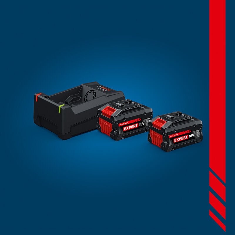BOSCH EXPERT 18 Volt Starter Set GAL 12V/18V-80 18 V Expert Şarj Cihazı + 2 x EXBA 18 V 5.5 Ah Expert Akü 1 600 A03 73P
