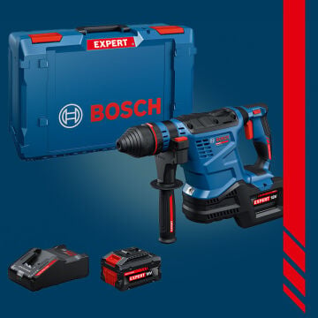 BOSCH EXPERT EXBH18V-32F 18 Volt 2 x 8.0 Ah EXPERT Akülü SDS-Plus Kırıcı Delici (BITURBO KömürsüzMotor) (XL-BOXX Çanta İçerisinde) 0 611 922 102