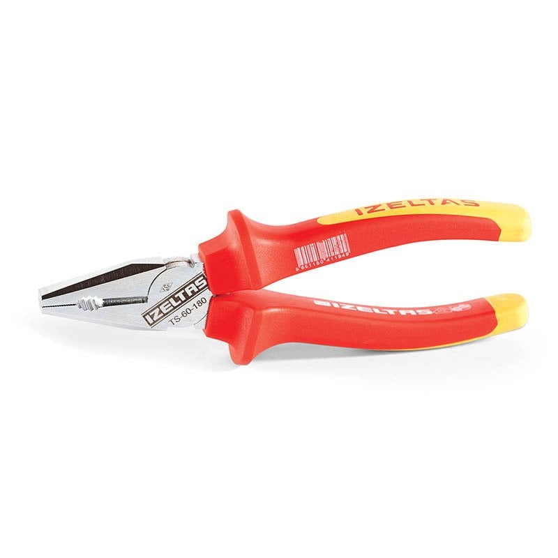 İZELTAŞ 180 mm. Kombine Pense Elektrikçi İzole 1000 V 3020 12 6180