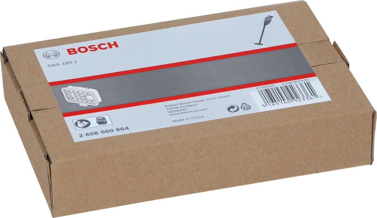 BOSCH GAS 18 V-1 Filtre 2 608 000 664